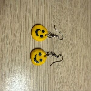 Yellow Smiley Face Earrings
